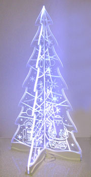 Объемный Акрилайт. Новогодняя светодинамическая елка.
